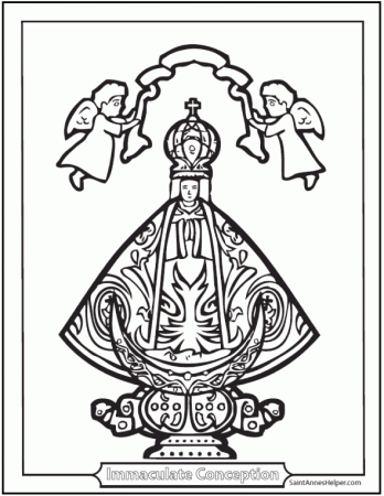 3 Immaculate Conception Coloring Pages ❤️+❤️ December 8 Holy Day