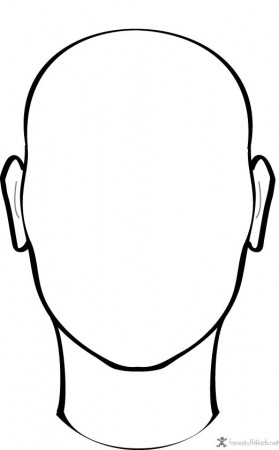 Printable Blank Faces | Face drawing, Face template, Face outline