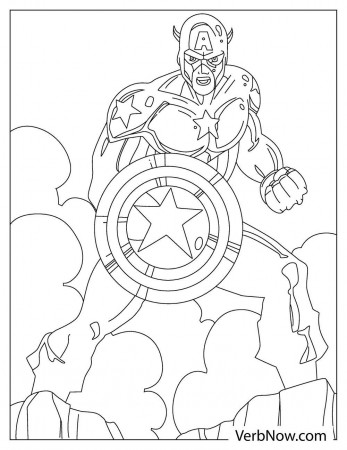 Free CAPTAIN AMERICA Coloring Pages & Book for Download (Printable PDF) -  VerbNow
