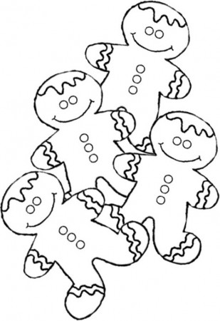 Kids Gingerbread Man Coloring Pages Christmas | Christmas Coloring ...