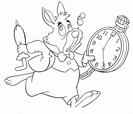 Alice In Wonderland - Coloring Pages for Kids and for Adults