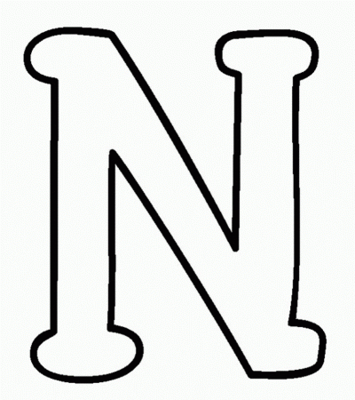 Manual Letter N Coloring Pages For Kids Preschool Crafts - Widetheme