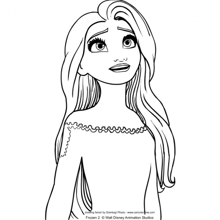 Elsa from Frozen 2 coloring page | Coloriage reine des neiges, Coloriage  elsa, Dessin reine des neiges