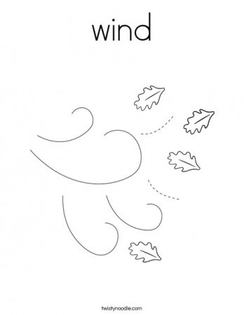 wind Coloring Page - Twisty Noodle