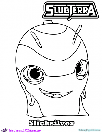 Slug coloring pages for kids