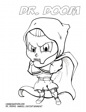 Dr. Doom Coloring Page | Superhero ...pinterest.com