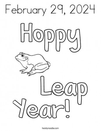 Hoppy Leaf Year 2024 coloring page ...