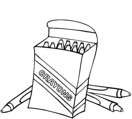 Pin on Box Crayons Coloring Pages
