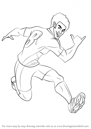 Step by Step How to Draw North Shaw from Supa Strikas :  DrawingTutorials101.com