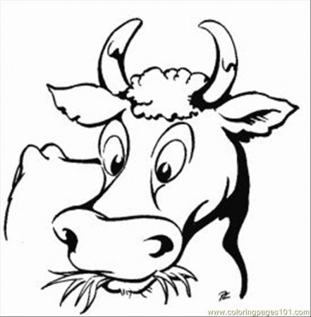 Cow 21 Med Coloring Page for Kids - Free Cow Printable Coloring Pages  Online for Kids - ColoringPages101.com | Coloring Pages for Kids