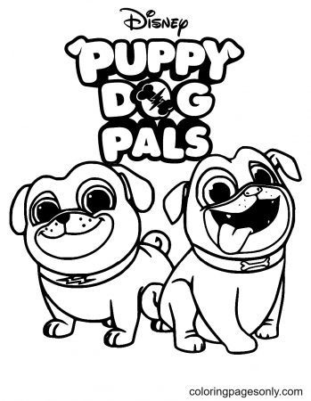 Puppy Dog Pals Bingo and Rolly Coloring Pages - Puppy Dog Pals Coloring  Pages - Coloring Pages For Kids And Adults