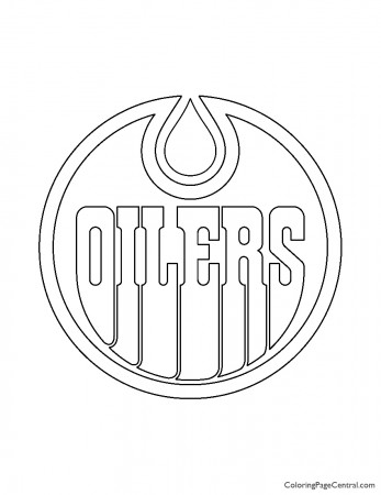 NHL - Edmonton Oilers Logo Coloring Page | Coloring Page Central