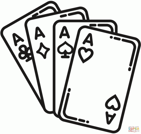 Deck of Cards coloring page | Free Printable Coloring Pages