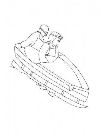 Bobsleigh coloring pages. Free Printable Bobsleigh coloring pages.