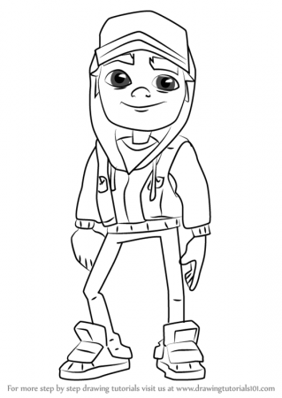 Learn How to Draw Jake from Subway Surfers (Subway Surfers) Step by Step :  Drawing Tutorials