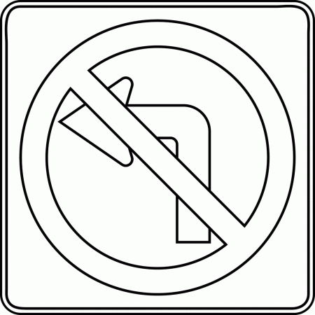 Drawing Road sign #119037 (Objects) – Printable coloring pages