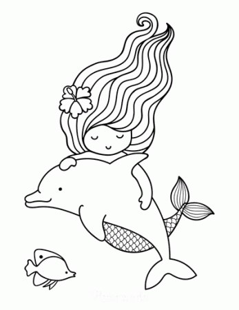 57 Mermaid Coloring Pages | Free Printable PDFs