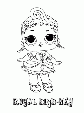 Royal High Ney Lol Doll Coloring Page - Free Printable Coloring Pages for  Kids