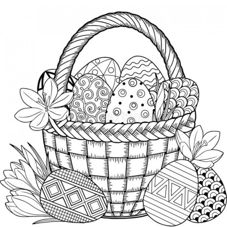 Easter eggs coloring pages - Free coloring pages | WONDER DAY — Coloring  pages for children and adults