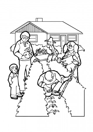 Coloring Page gardening - free printable coloring pages - Img 11361
