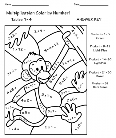 10 Best Free Printable Multiplication Coloring Worksheets - printablee.com