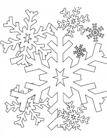 Snowflake coloring pages