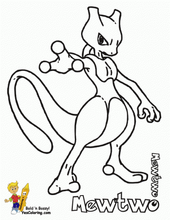 Pokemon Legendary Mewtwo Coloring Pages - Cartoon - Best Photos Of ...