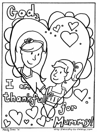 Birthday Coloring Pages For Mom - Coloring