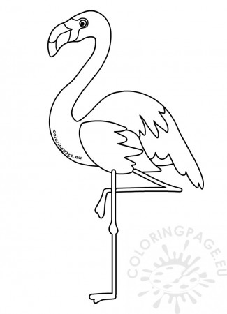 Coloring Sheets : Animalsoloring Pagesartoon Flamingo Bird Page ...