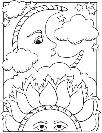 The best free Sun coloring page images. Download from 1764 free ...