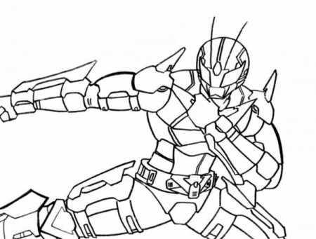 Kamen Rider Robo Coloring Page - NetArt