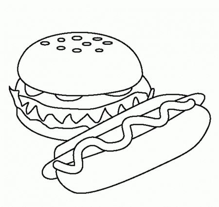 S Of Food - Coloring Pages for Kids and for Adults