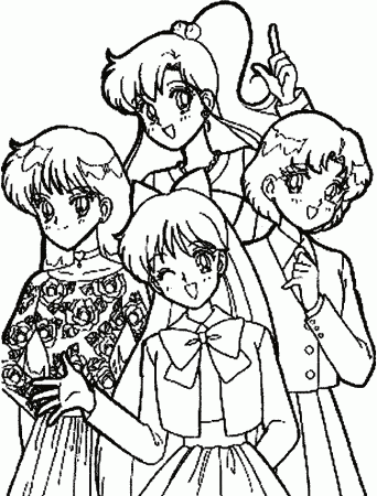 Pudgy Bunny's Sailor Moon Coloring Pages