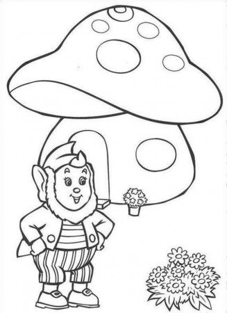 Noddy And Fungi House Coloring Page Coloringplus 292974 Noddy 