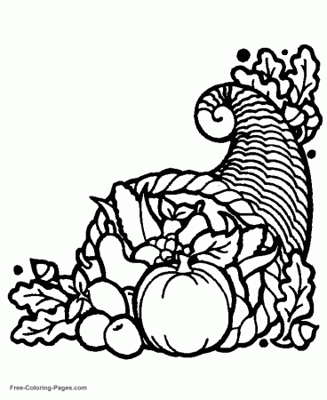 Thanksgiving coloring pictures - 25