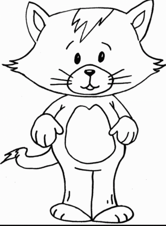 Kittens Coloring Page | 99coloring.com