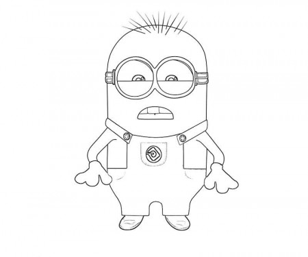 Jerry The Minion Coloring Pages - Despicable Me Coloring Pages 