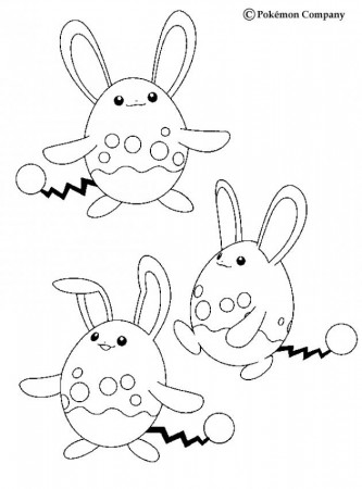 WATER POKEMON coloring pages - Azumarill