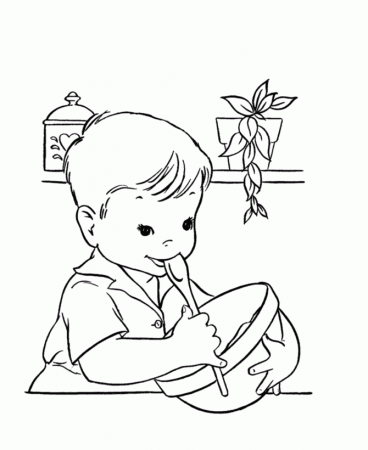 BlueBonkers - Kids Birthday Cake Coloring Page Sheets - Free 