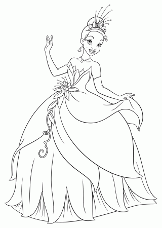 Disney Princess And The Frog Coloring Pages | Printable Coloring Pages