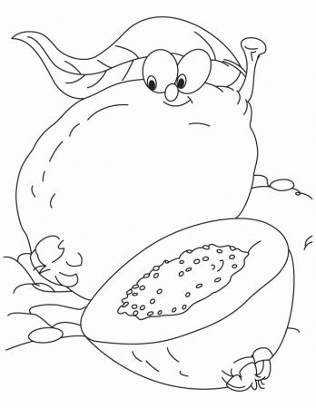 Guava Coloring Page | Download Free Guava Coloring Page for kids 