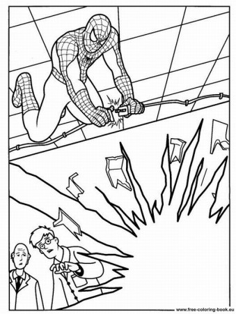 Coloring pages Spiderman - Page 1 - Printable Coloring Pages Online