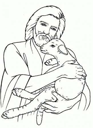 jesus lamb Colouring Pages