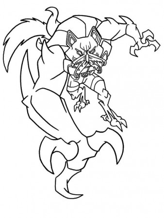 10 BEN WOLF Colouring Pages