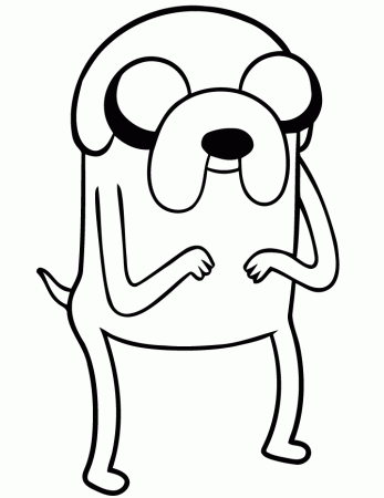 jake the DOG Colouring Pages