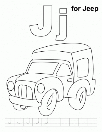 For Apple Coloring Page With Handwriting Practice
