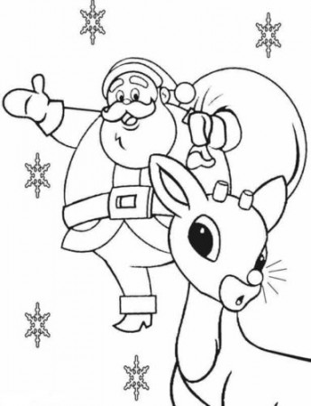 25 Free Rudolph The Red Nosed Reindeer Coloring Pages Printable