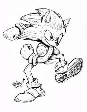 Sonic Movie - Traditional by UltraPixelSonic on DeviantArt | Super mario coloring  pages, Anime poses, Cartoon coloring pages