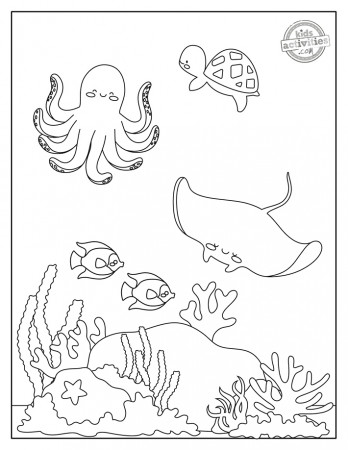 Fascinating Under the Sea Coloring Pages | Kids Activities Blog