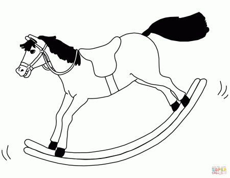 Rocking Horse coloring page | Free Printable Coloring Pages